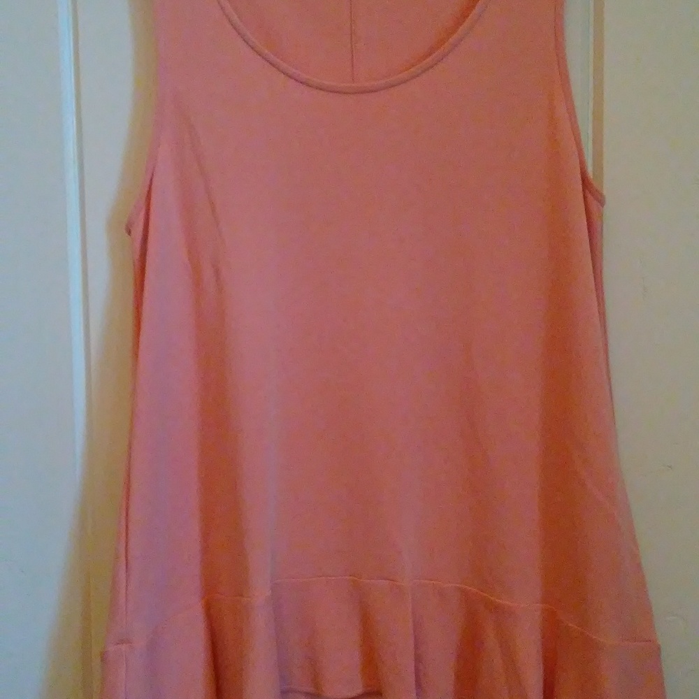 Peachy pink peplum